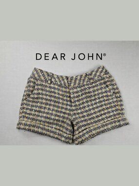 DEAR JOHN North Hampton High-Rise Tweed Shorts – Size 30